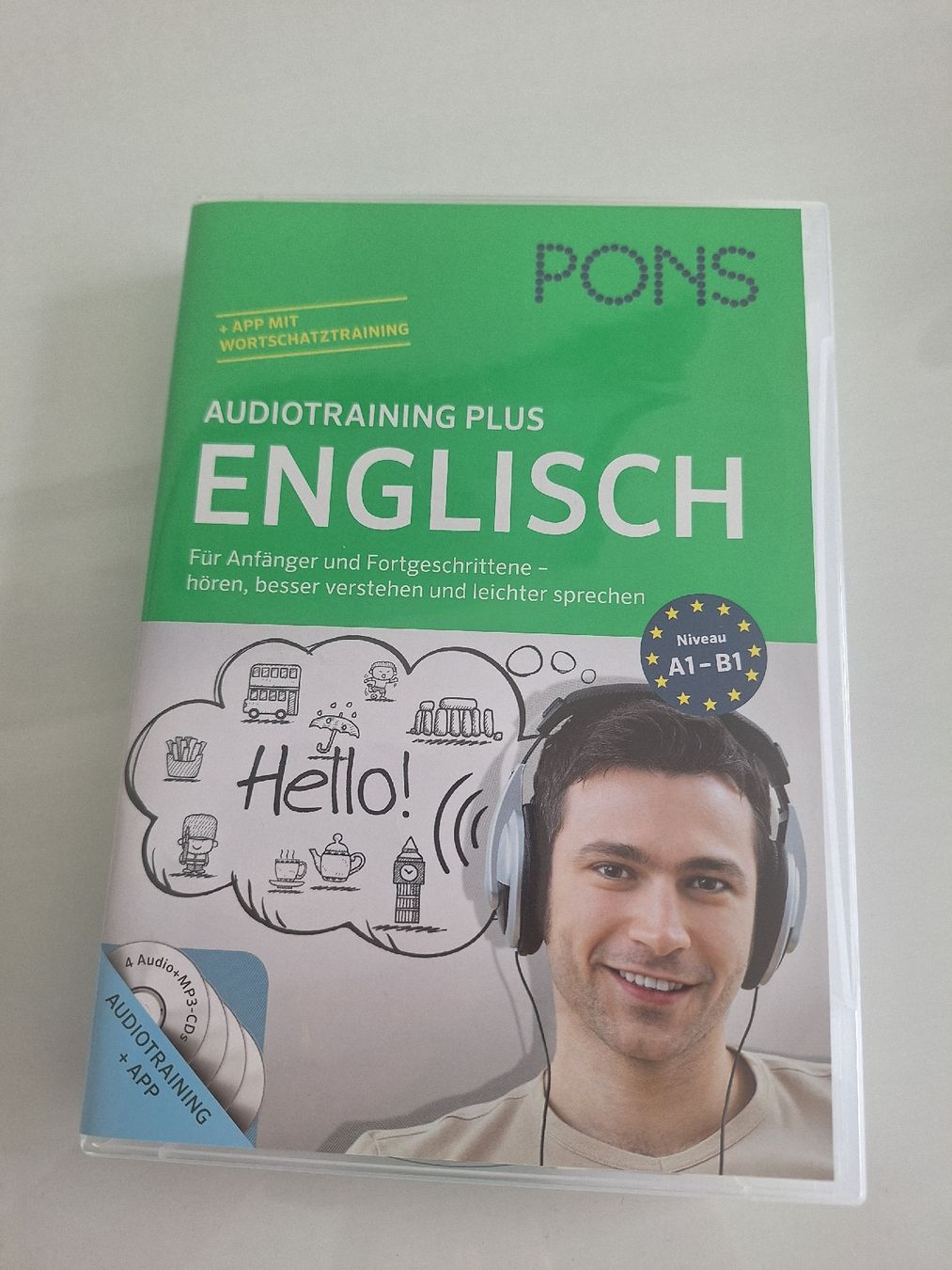 Hörbücher: PONS Audiotraining Plus Englisch A1-B1 mit CDs und App – Gebraucht aus Sissach von luvama