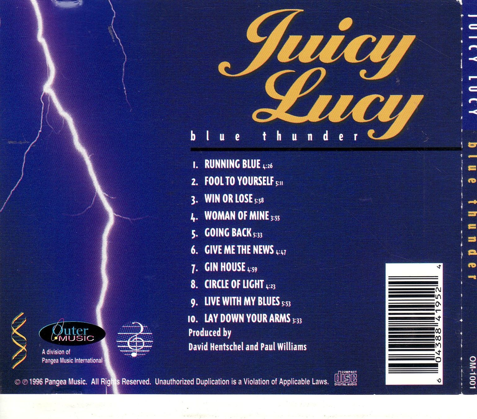 CD: Juicy Lucy – Blue Thunder – Nuovo (secondo la descrizione) da Boussens venduto da catfood01 1