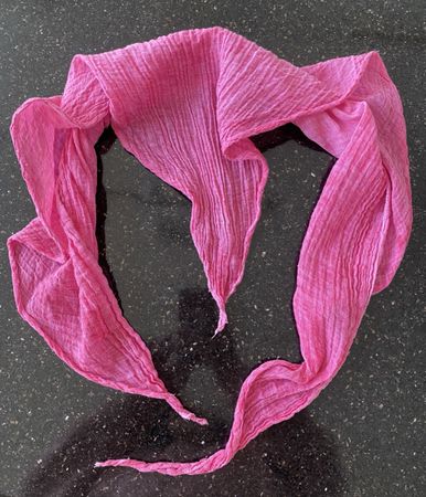 Dreieck Krinkel Batiktuch, rosa