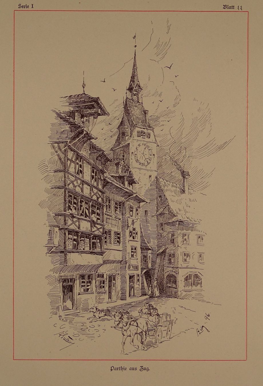 Ansichtskarten: ZUG, ZINKÄTZUNG 1897 – Gebraucht aus Grüningen von Kartensammler