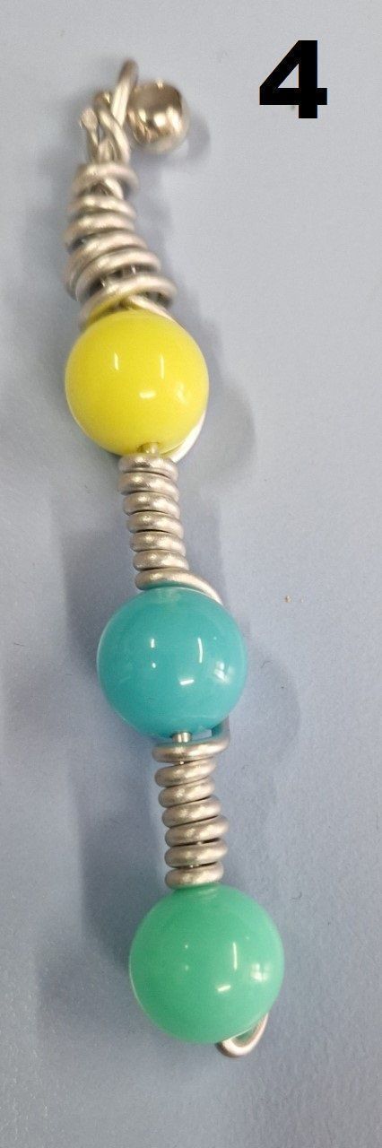 Portachiavi: Porte-clé alu argenté et perles UNIQUE – Nuovo e nell'imballaggio originale da St-Imier venduto da goodber 3