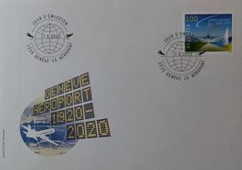 F1783 - FDC 100 ans aéroport Genève