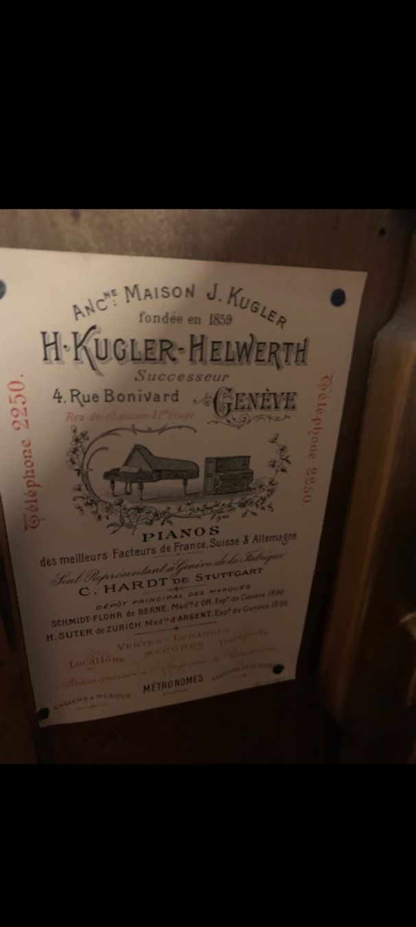 Instruments de musique: Piano Carl Hardt, Stuttgart – D'occasion à Genéve par Pawn-shop 2