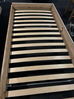 Rollbett zusammenklappbar aus Holz weiss lasiert von Micasa