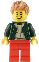 LEGO Minifigur Lieferbote der Pizzeria, aus Set 10312