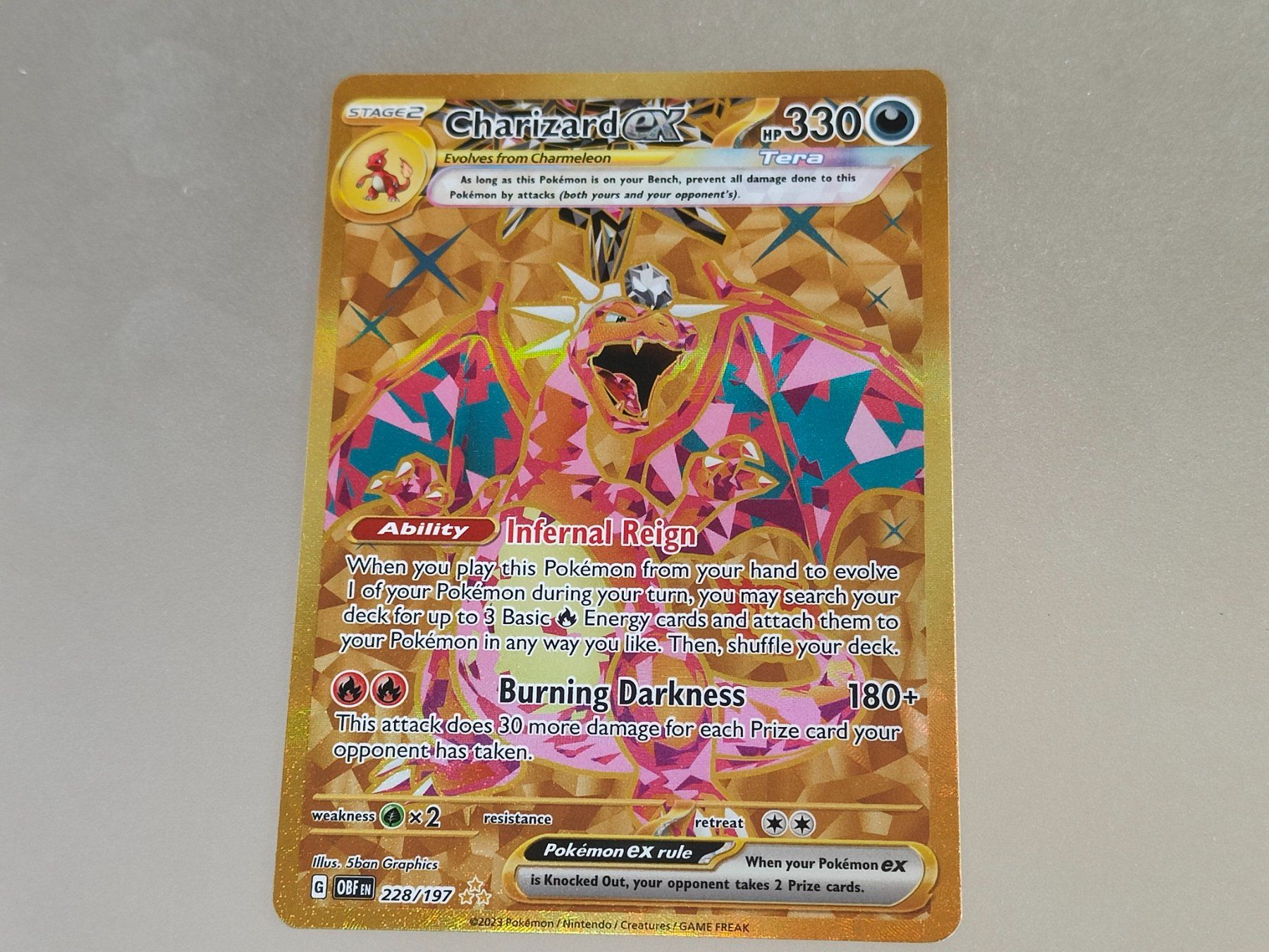 Pokémon Carte collezionabili: Charizard Ex #228, Obsidian Flames, Carte Pokémon – Nuovo (secondo la descrizione) da Châtelaine venduto da Chompis 2