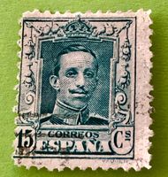 Briefmarken aus Spanien 1922 Koning Alfons XIII gestempelt