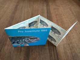 1995, Pro Juventute, Markenheft, Bachforelle/mehrfarbig **