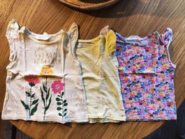 3 H&M Tops für Mädchen Gr. 98/104