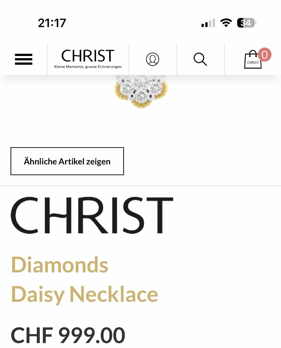Catenine: Christ Diamonds Daisy Kette – Nuovo (secondo la descrizione) da Reinach BL venduto da LeaR 7