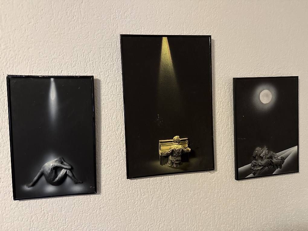Poster & Bilder: 3 Moderne Bilder/ Kunstdrucke als Set – Gebraucht aus Spreitenbach von ren_l2wd