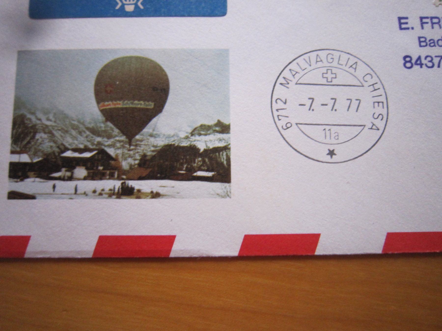 Alle Briefmarken: Ballonpost 1976 Stempel Malvaglia – Gebraucht aus Giubiasco von sal_9j6w 2