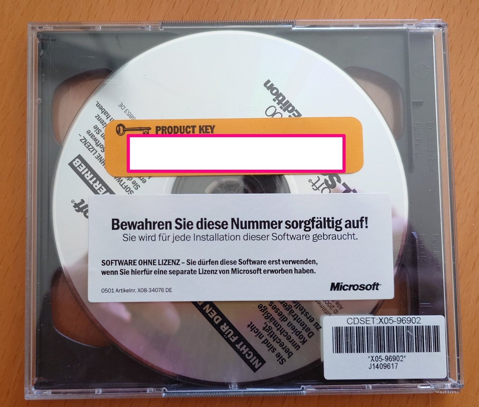 Microsoft Software: Original Microsoft SQL Server 2000 Standard Edition CD, Key – Gebraucht aus Ostermundigen von Chrisascht 1