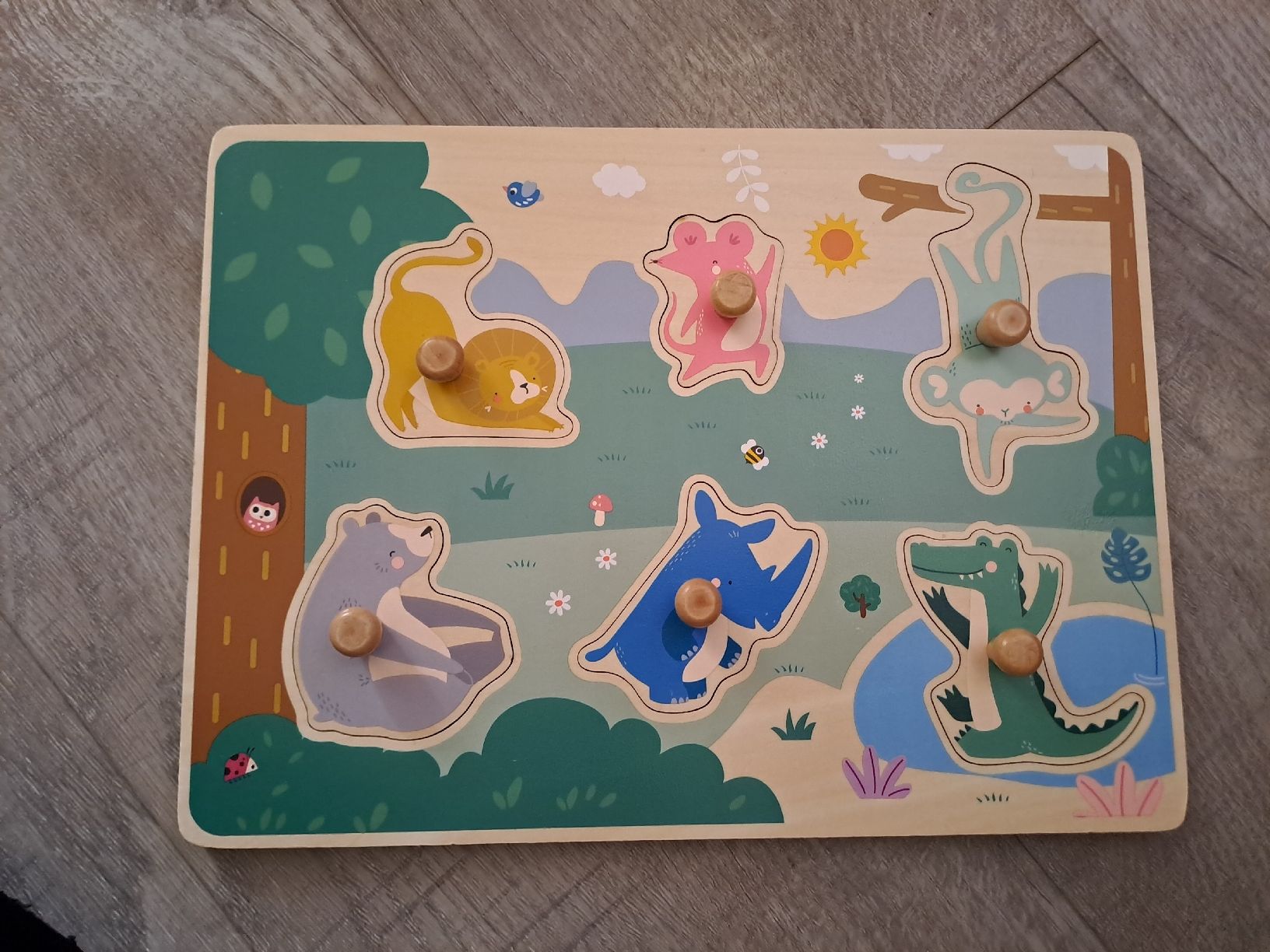 Puzzle: Holzpuzzle Tiere Kinder – Nuovo (secondo la descrizione) da Rickenbach LU venduto da bishiida