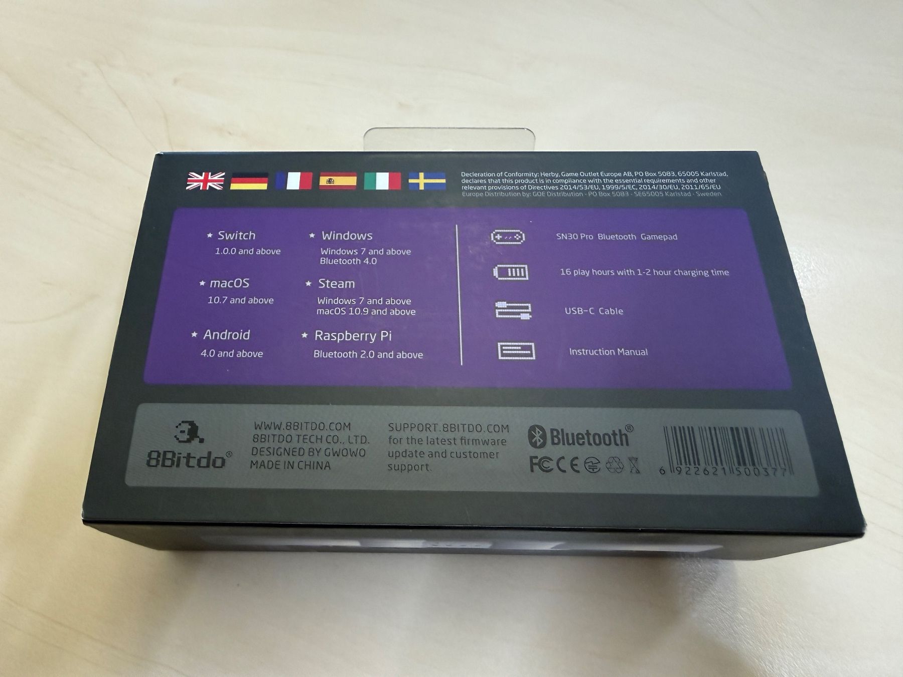8BitDO Manettes: 8BitDo SN30 Pro Bluetooth Gamepad – Neuf (Voir description) à Sins par Gambozino 1