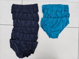 Unterhosen 9 Stk Jungd Gr. 158/164, blau/türkis