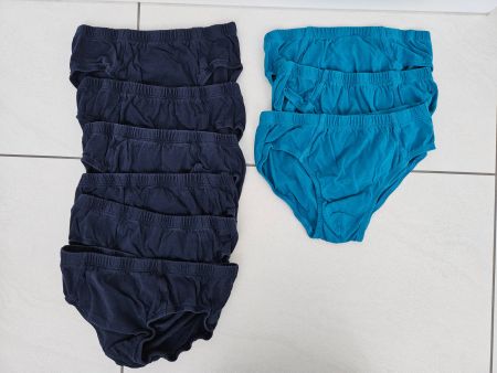 Unterhosen 9 Stk Jungd Gr. 158/164, blau/türkis