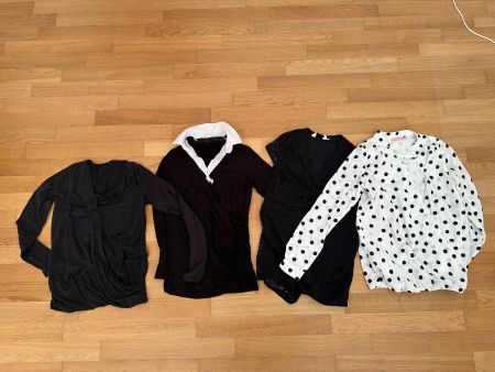 4er Set Damen Maternity Shirts