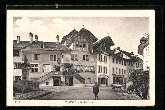 Cartoline postali: AK Morat, Rubenloch und kleiner Junge – Usato da Berlin venduto da bartko-reher