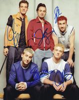 NSYNC (BAND) Grossfoto handsigniert (20x25cm) mit COA