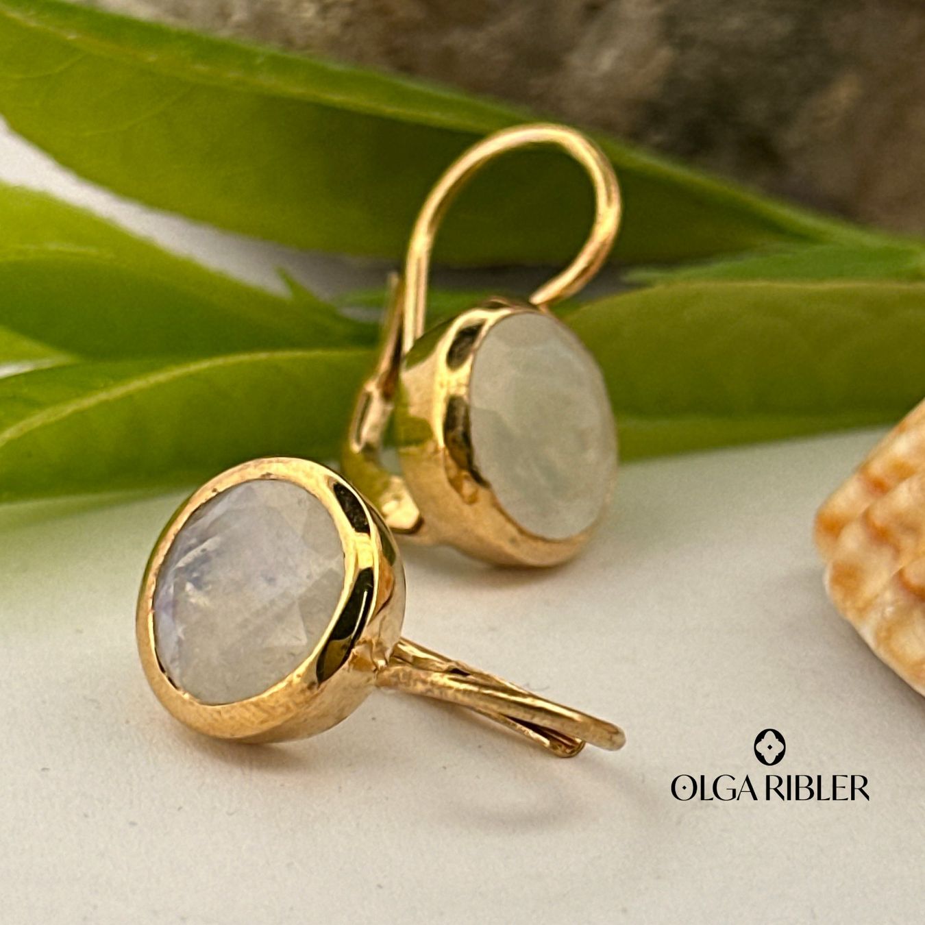 Olga Ribler Orecchini pendenti & Orecchini a lobo: Sterling Silber 925 Ohrhänger mit Mondstein – Nuovo (secondo la descrizione) da Luzern venduto da Schmuckoutlet 5