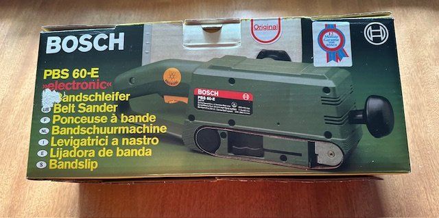 Bosch Tutti gli attrezzi: Bosch levigatrice a nastro 550 W – Nuovo e nell'imballaggio originale da Gorduno venduto da ziovecc 3