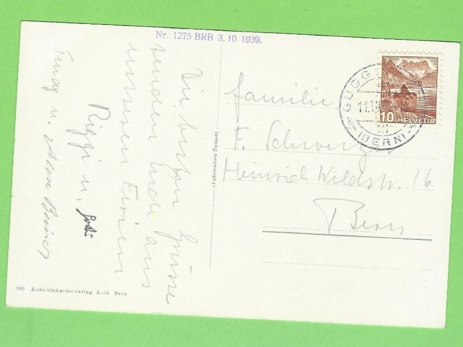 Cartoline postali: Guggisberg mit Guggershörnli – Usato da Zürich venduto da t24_de 1