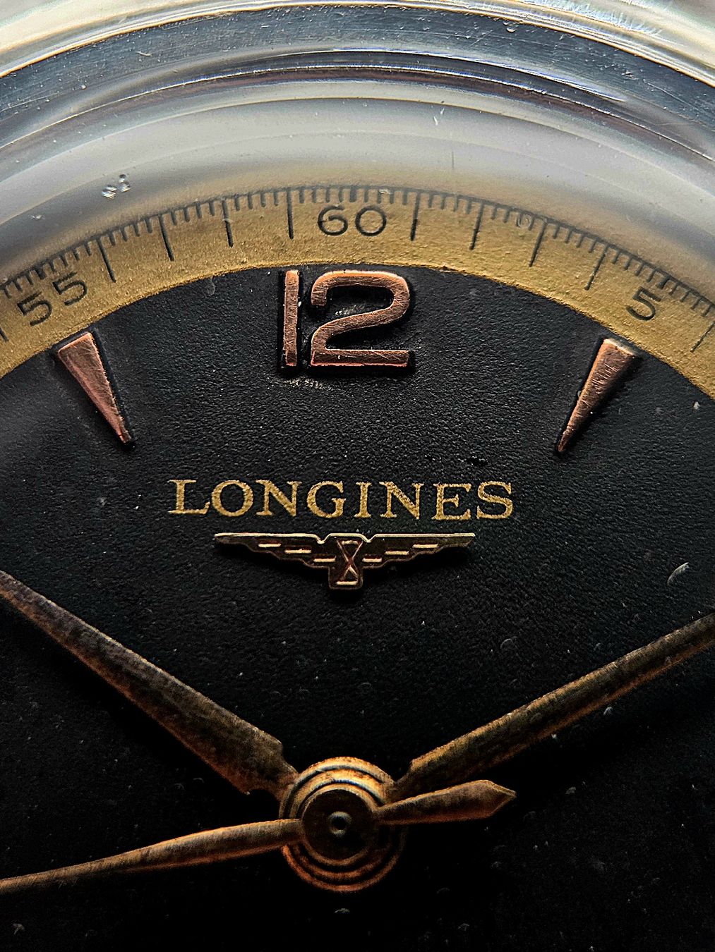 Longines Orologi: Rare Longines 22A- two-tone black -oversize - RÉVISÉE+écrin – Usato da Genève venduto da Adrian2892 4