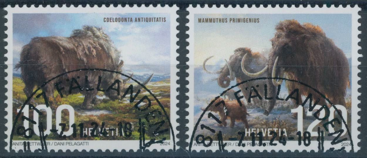 Tutti i francobolli: 2024 - Eiszeit - Ersttag Stempel ET – Usato da Schindellegi venduto da stationary