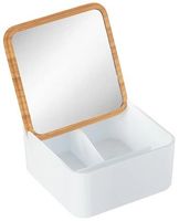 💄 Bambus Kosmetik-Organizer mit Spiegel 💋💫