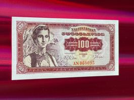 Belgrad 1963 - Jugoslawien - 100 Dinara UNC - DUBROVNIK