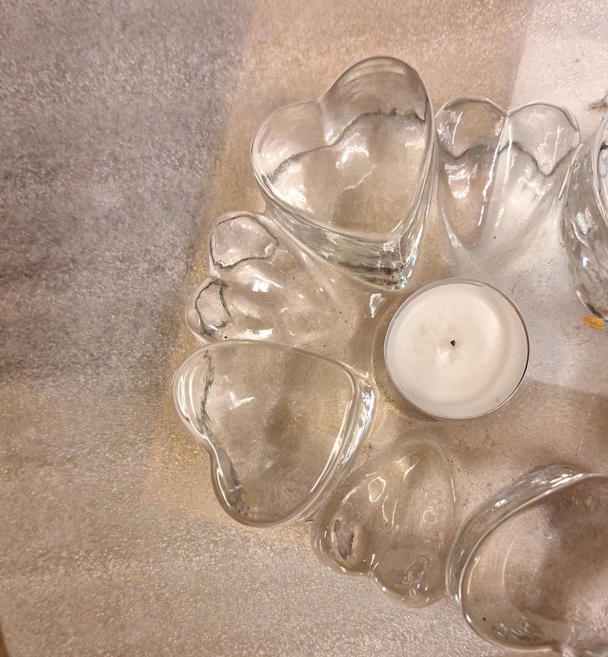 Bougeoirs: Stövchen aus Glas mit Herz Design! – D'occasion à Weinfelden par JoeBaer 4