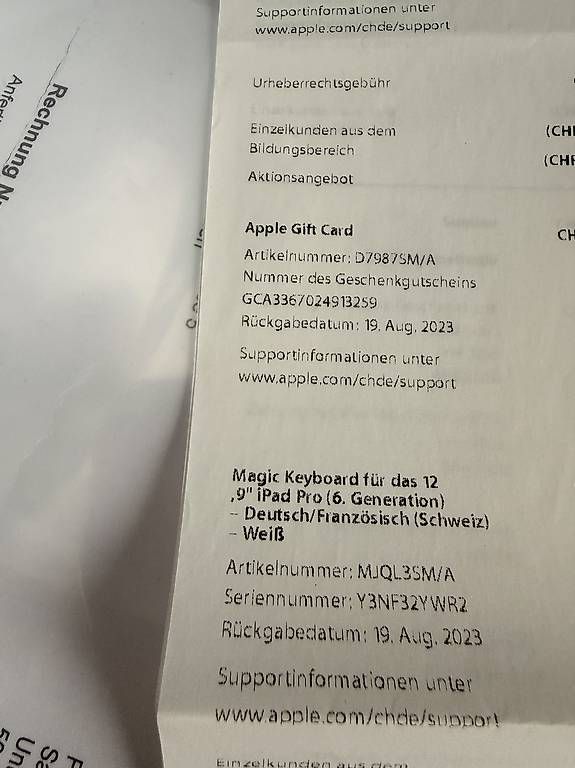 Tablet PC: Apple 12,9Pro Wi-Fi 1 TB – Usato da Hägglingen venduto da Snucky 2