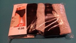 5er Pack Herren Slips Baumwolle Grösse L mit Durchgriff neu