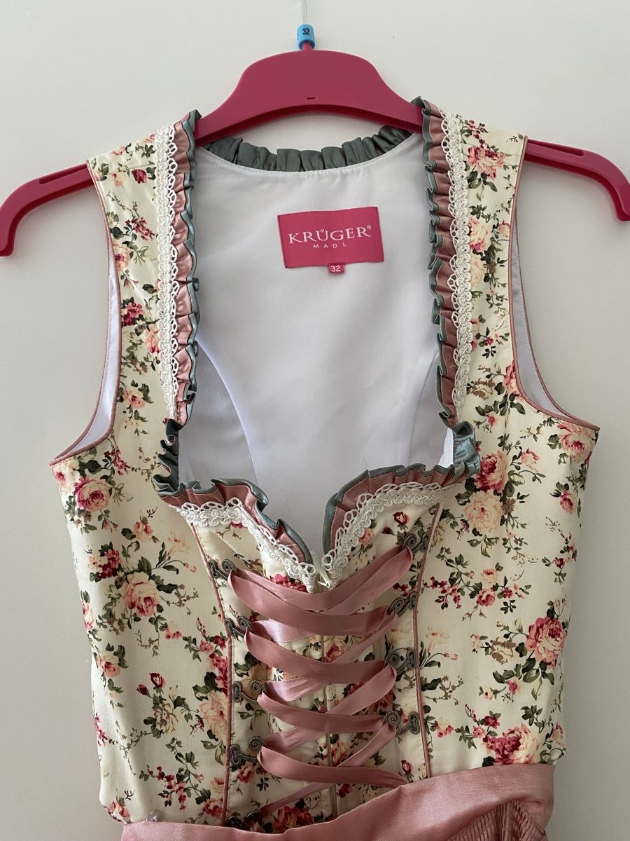 Krüger Vestiti: Krüger Dirndl Blumenmuster Gr.32 – Nuovo (secondo la descrizione) da Bassersdorf venduto da gra_2wx8 1