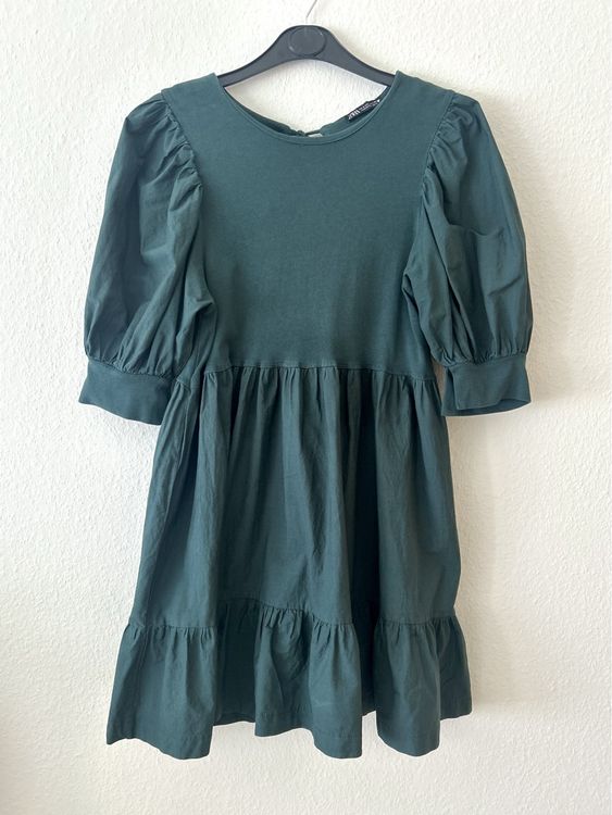 Zara robe verte manche bouffante sale