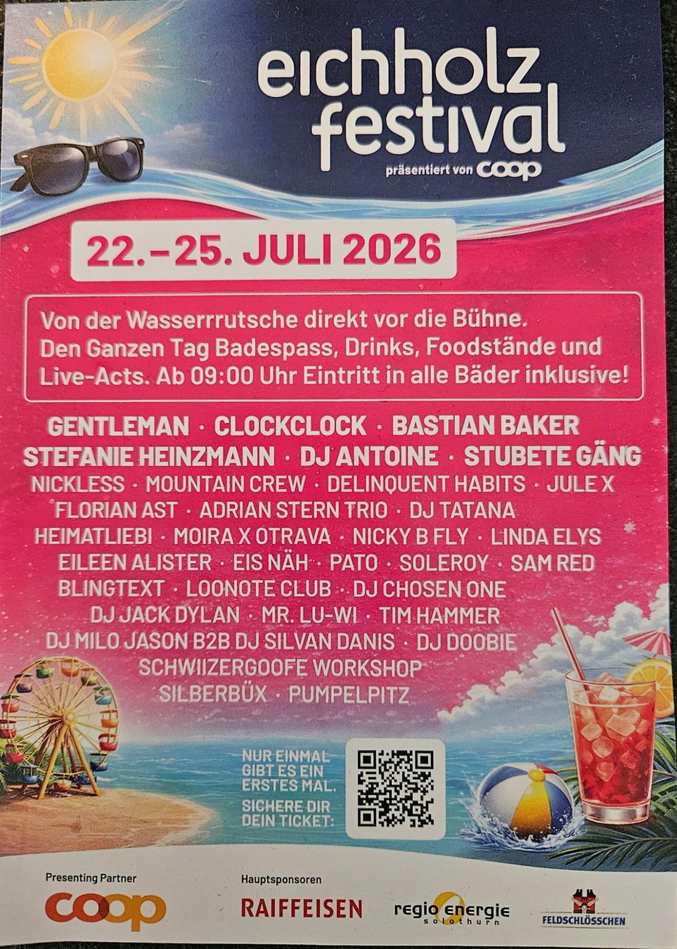 Biglietti: 3 Tagespass Eichholzfestival – Usato da Utzigen venduto da estrela11