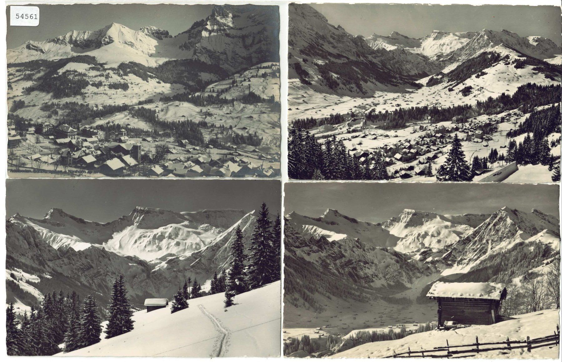 Cartoline postali: 4 AK - Adelboden - Photo: E. Gyger – Usato da Ettingen venduto da Kartenplanet