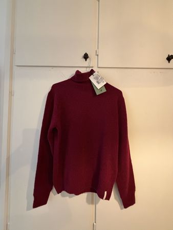 Maglione uomo Brooksfield collo alto melograno taglia 50 nuo