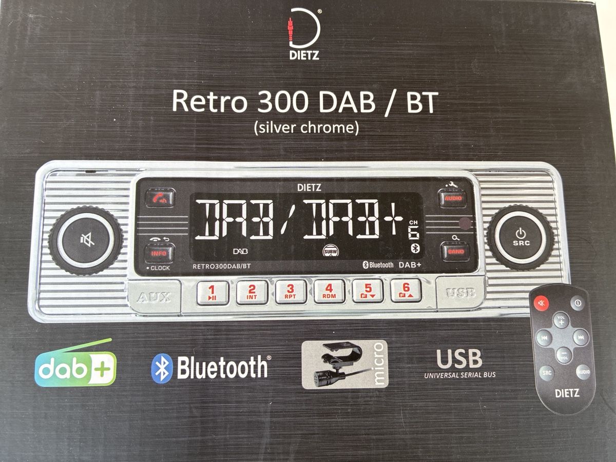 Lettore multimediale & Streamer: NEUER Retro 300 DAB /BT Autoradio Bluetooth dab+ USB Micro – Nuovo e nell'imballaggio originale da Latterbach venduto da zimmerbraun 9
