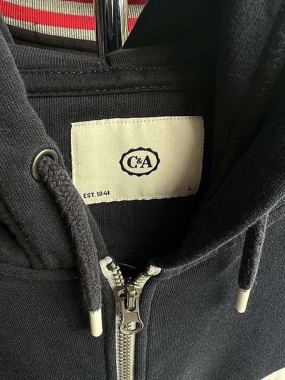 Giacche: Stoffjacke C&A blau-grau-weiss Gr. L – Usato da Effretikon venduto da kia_c6fv 2
