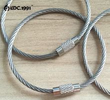 5 Schlüsselringe 2mm EDELSTAHL, Ø 6cm
