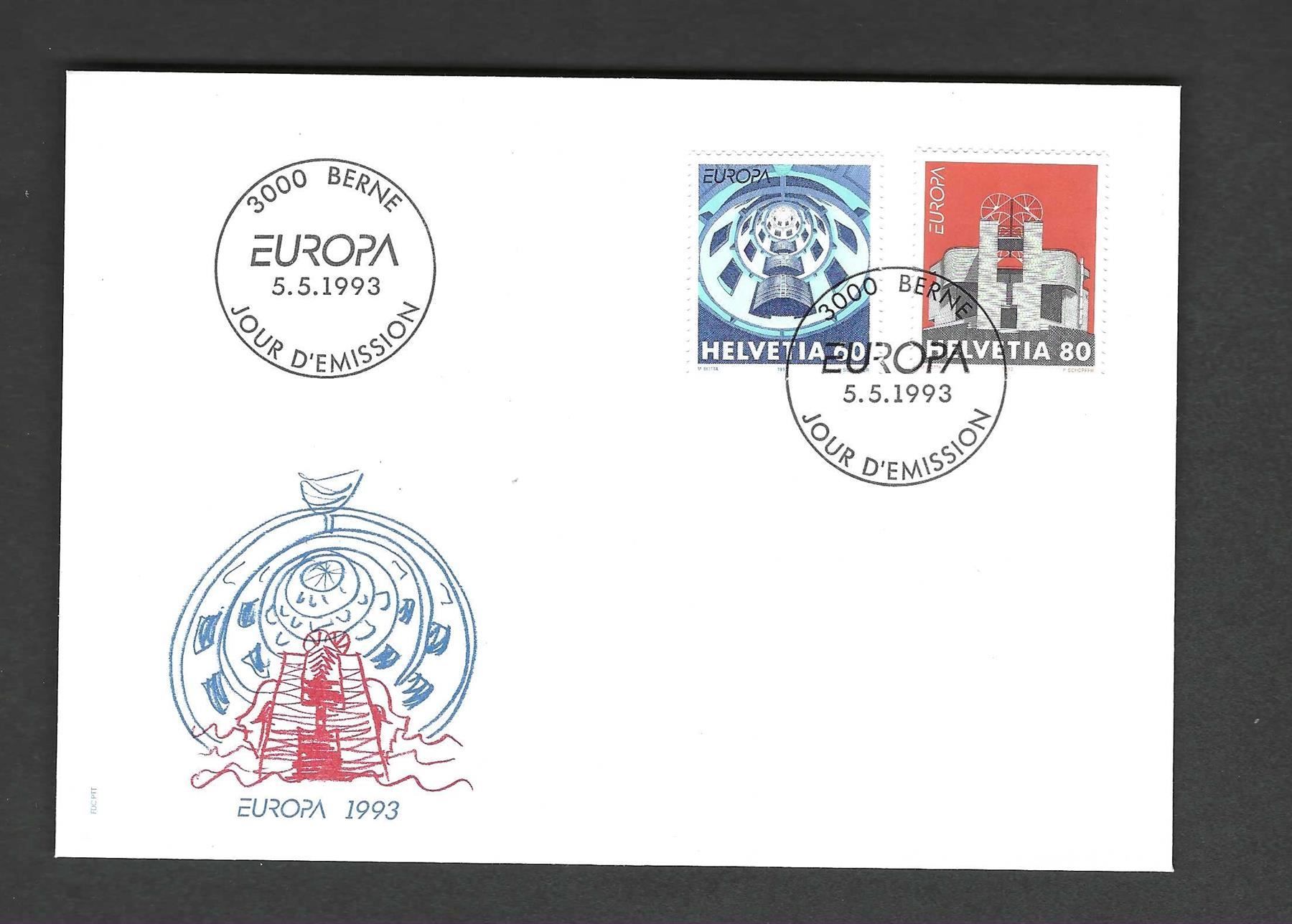 Tutti i francobolli: CH FDC Satz 1993 – Usato da Koblenz venduto da Markenhimmel