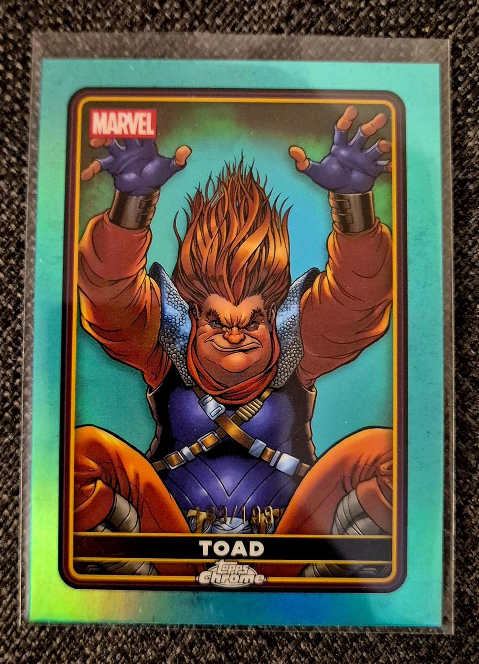 Topps Cartes à collectionner: Topps Chrome Deadpool Toad 199/199 Aqua Refractor – Neuf (Voir description) à Zofingen par Indigo47