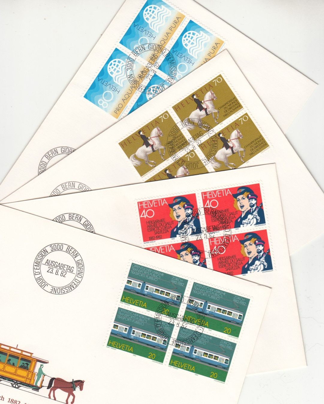 Tutti i francobolli: SBK 672 - 675 4er Block FDC – Usato da Bürglen TG venduto da StampGraf