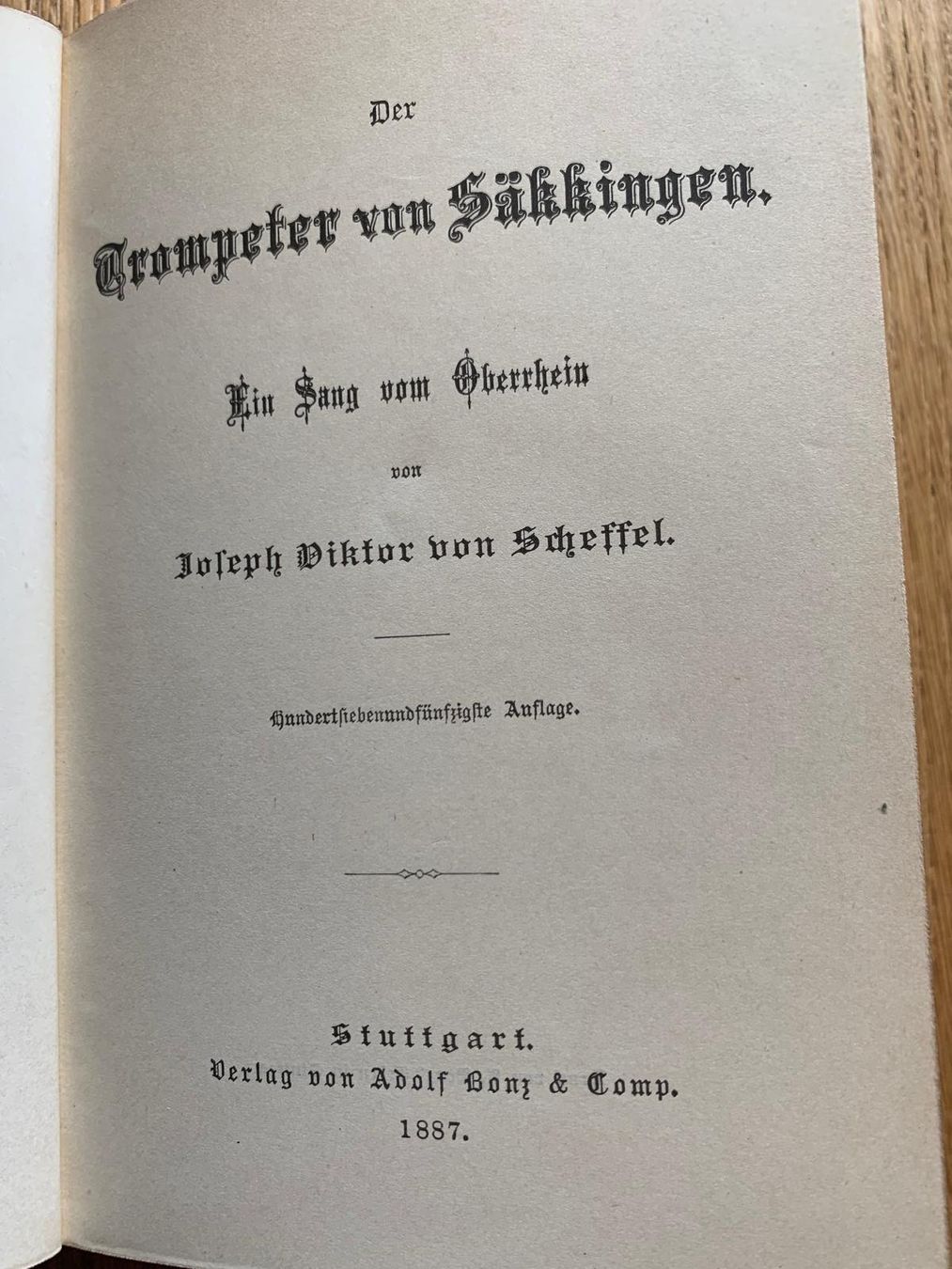 Bücher: Antikes Buch "Der Trompeter von Säckingen" 1887 – Gebraucht aus Grossdietwil von fab_8bdy 4