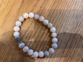 Hellrosa Armband Mondstein, Modeschmuck