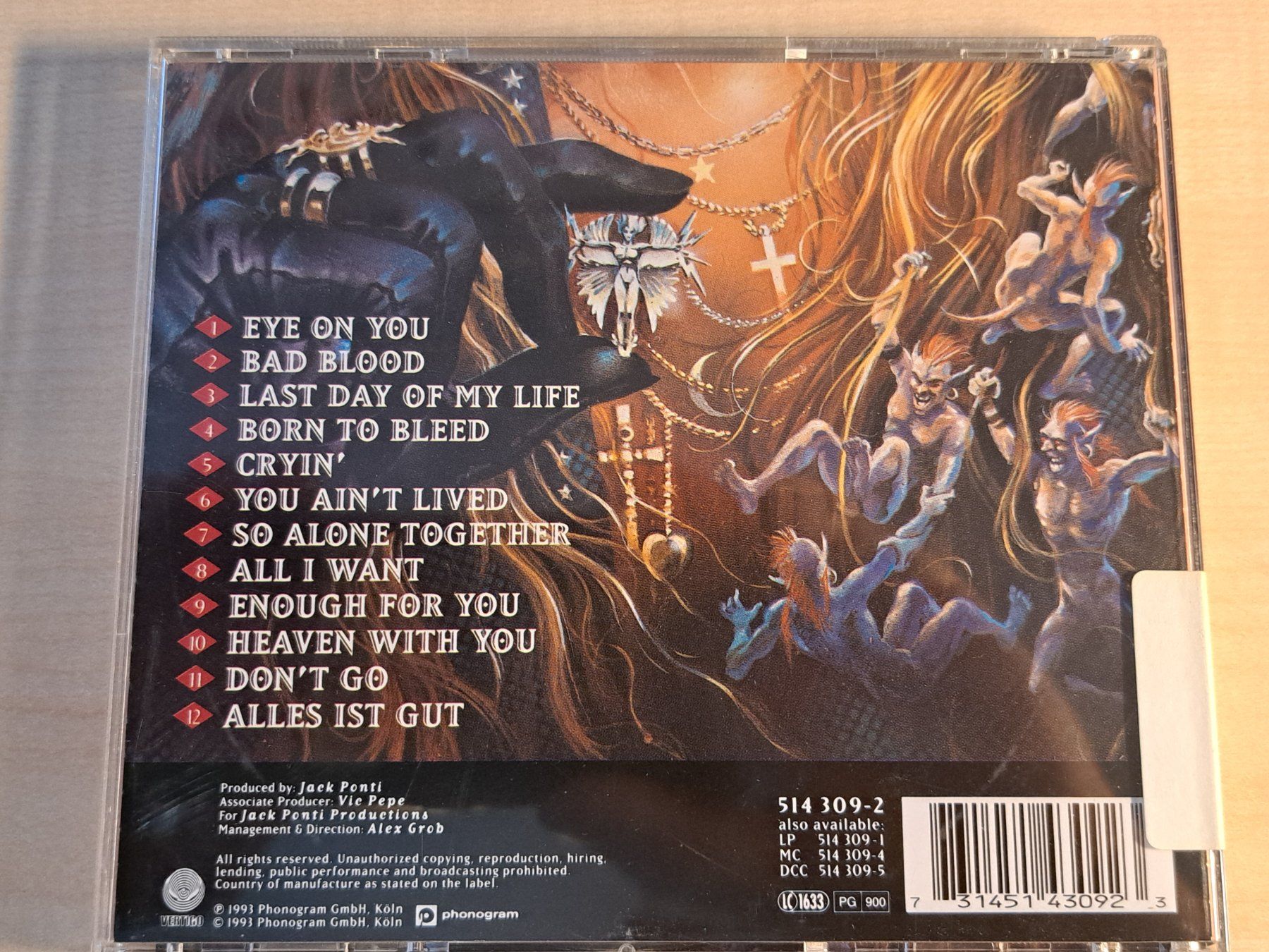 CD: CD Doro. Angels never die von 1993 – Usato da Glashütten venduto da Christheswiss 1
