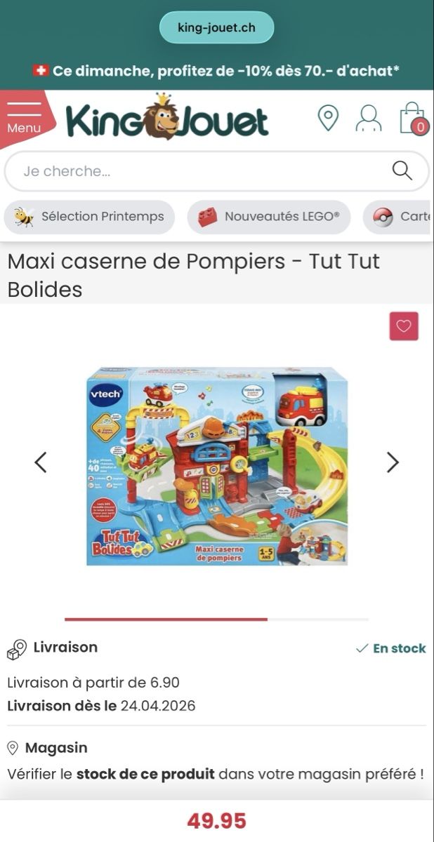 Vtech Giocattoli: Maxi Casernes de pompiers – Usato da Sion venduto da FashionStore3 2