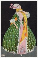 MELA KÖHLER - seltene AK der Wiener Werkstätte Künstlerin